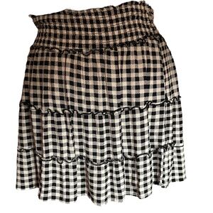 Hippie Rose Black and White Gingham Mini